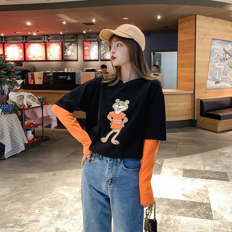 Fake two long sleeve t-shirts