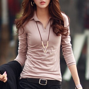Cotton slim bottomed shirt