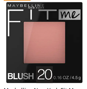 Maybelline New York Fit Me Blush, Mauve, 0.16 Ounce